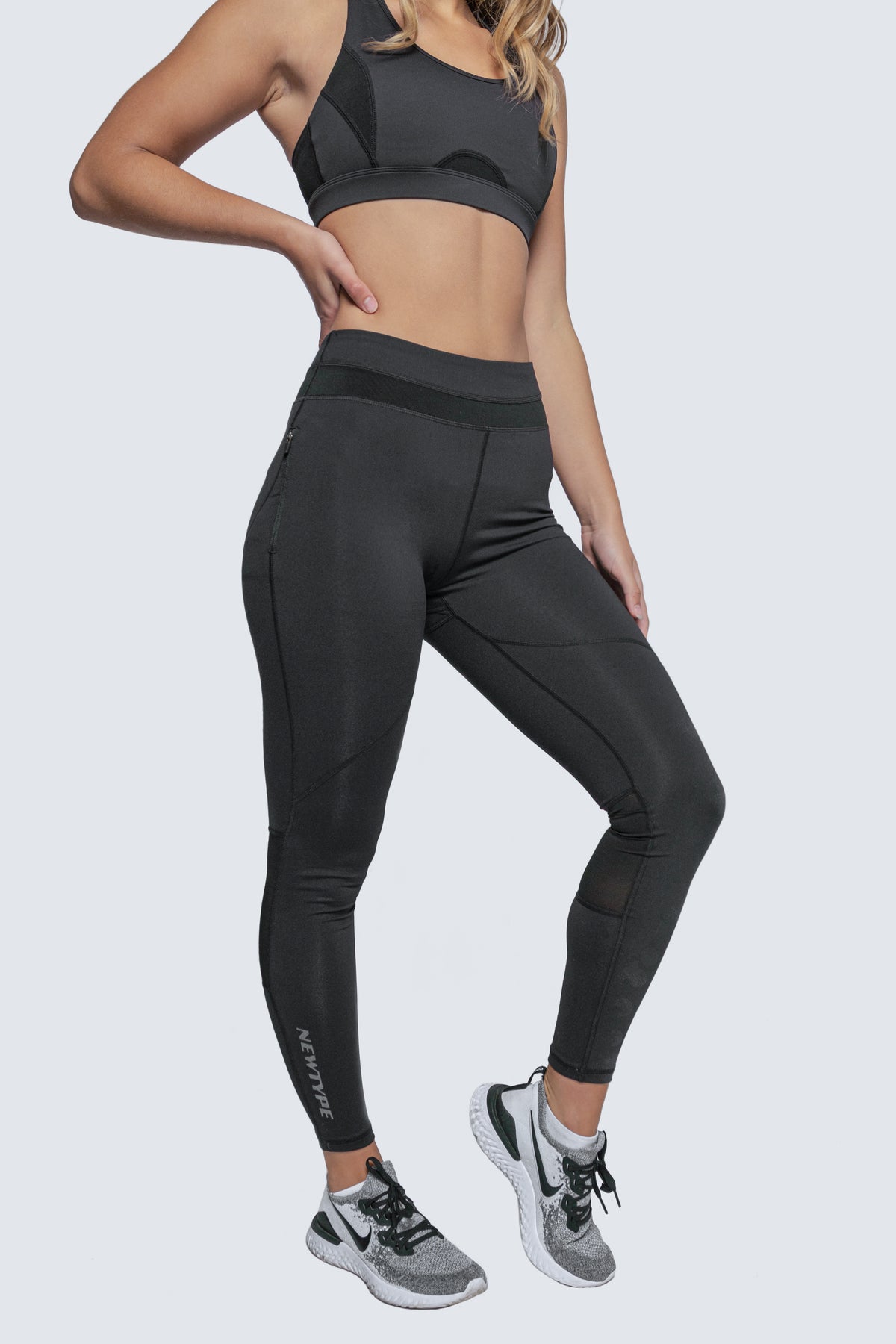 Wherever You Wander Sports Bra - Black